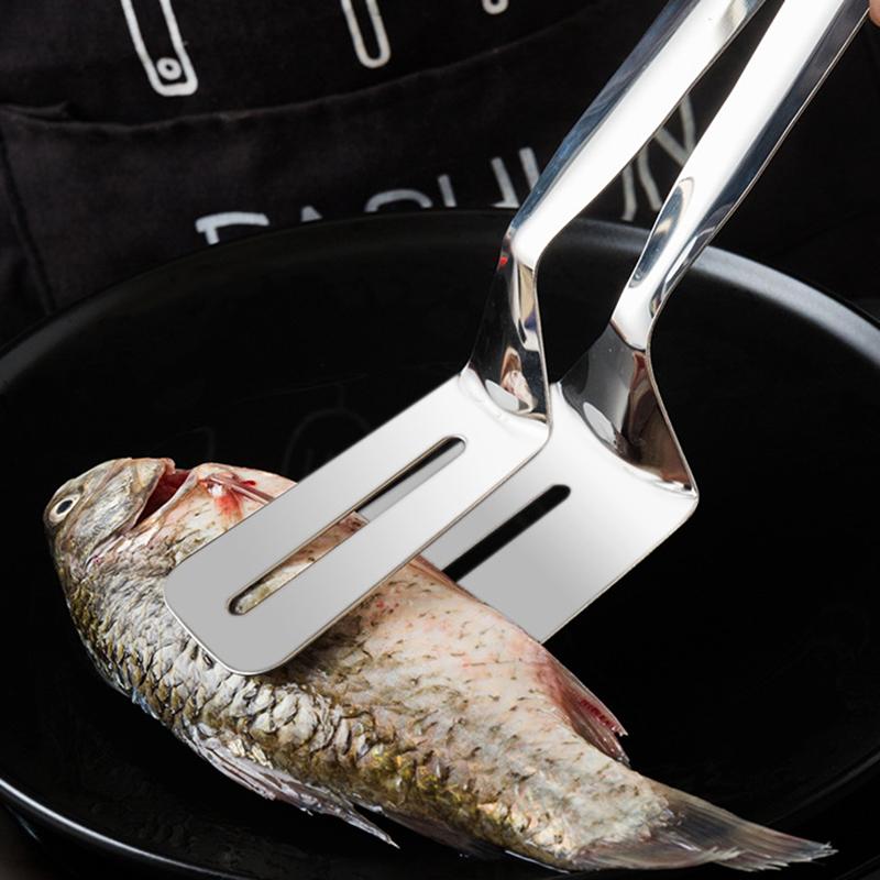 Kitchen Tongs Stainless Steel Cooking Tongs BBQ Grill Food Meat Tongs Salad Steak Tongs Clamp Spatula Barbecue Kitchen Utensils