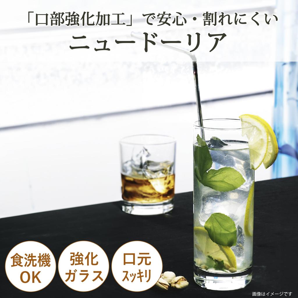 Toyo Sasaki skleněná sklenice sklenice Nová sklenička Doria 360ml sada 6 kusů Vyrobeno v Japonsku Vhodné do myčky na nádobí Nerozbitné sklenice Šálek Šťáva Sklenice Sklenice na pivo Highball