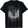 Patriotic Guitar Flag Band Tee Cool Rock and Roll Guitar TShirt Unisex T-Shirt
