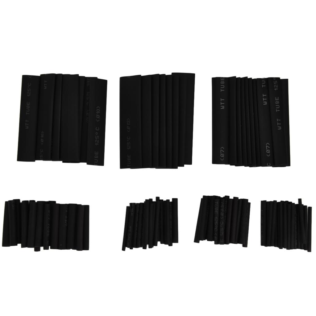 127Pcs Heat Shrink Tubing 2:1 Electric Insulation Shrinkable Tube Assortment Combination Set