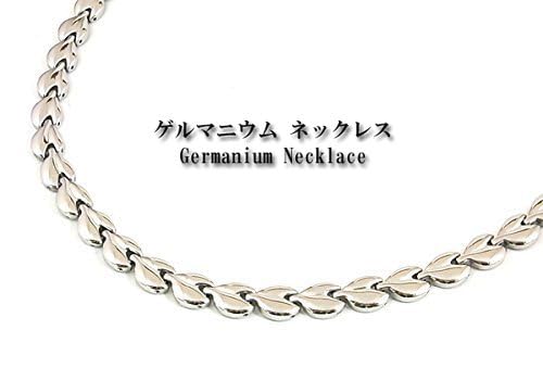 BARONE Germanium Necklace, Made of Metal (Stainless Steel, Titanium), Unisex, Adjustable Length (bn171)