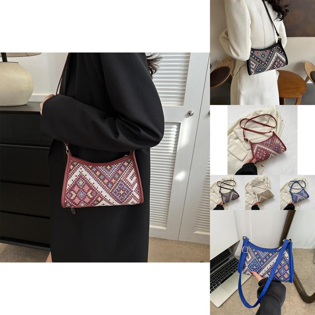 Stylish Retro Canvas Shoulder Bag For Women With Chic Design Ideal For Daily Use