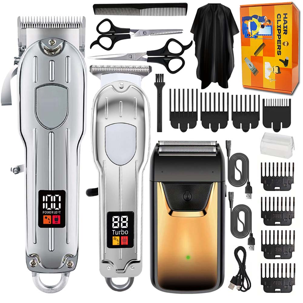 Hair Clippers for Men , Beard Trimmer Kits & Sets, Electric Shavers, Hair Clippers & Trimmer T-Blade, for Barber,home for Gifts