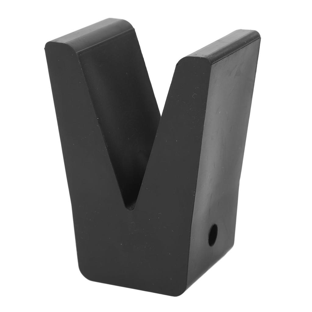 2 Inch Rubber V Block Black Boat Trailer Bow Stop Block V Style Trailer Rubber Stoppers for Yachts Caravans