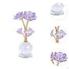 Lotus Flower Figurine Centerpiece Collection for Cabinet Shelves Living Room
