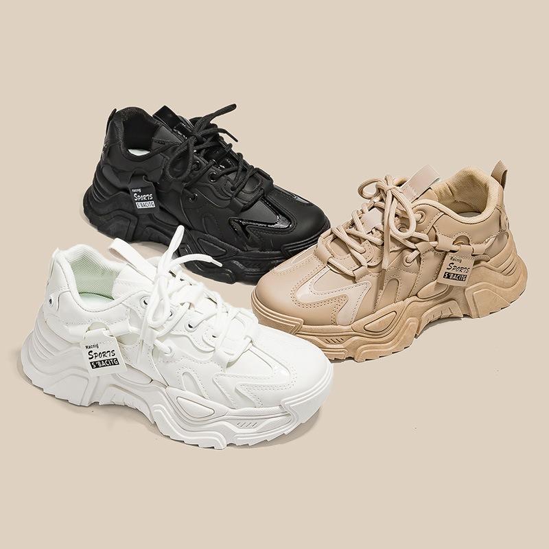 Thick-soled Heightening Women's Shoes Dad Shoes Light and Non-slip Small Casual Sports Shoes Spring and Autumn New Shoes