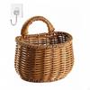 Korb-Wandtasche Imitation Rattan Kleiner geflochtener Aufbewahrungskorb Vielseitig zum Aufhängen