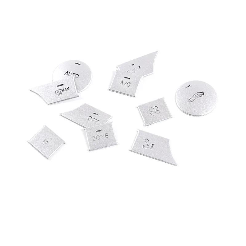 For Mercedes Benz C Class ML W204 GLK X204 2011-13 Aluminum Alloy Car Air Conditioner Switch Button Trim Sticker Car Accessories