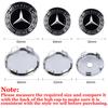 56/60/63/65/68MM Car Styling Wheel Center Caps Hub Cover Decor Stickers For Mercedes Benz AMG W203 W206 W220 W205 W212 W210 W108