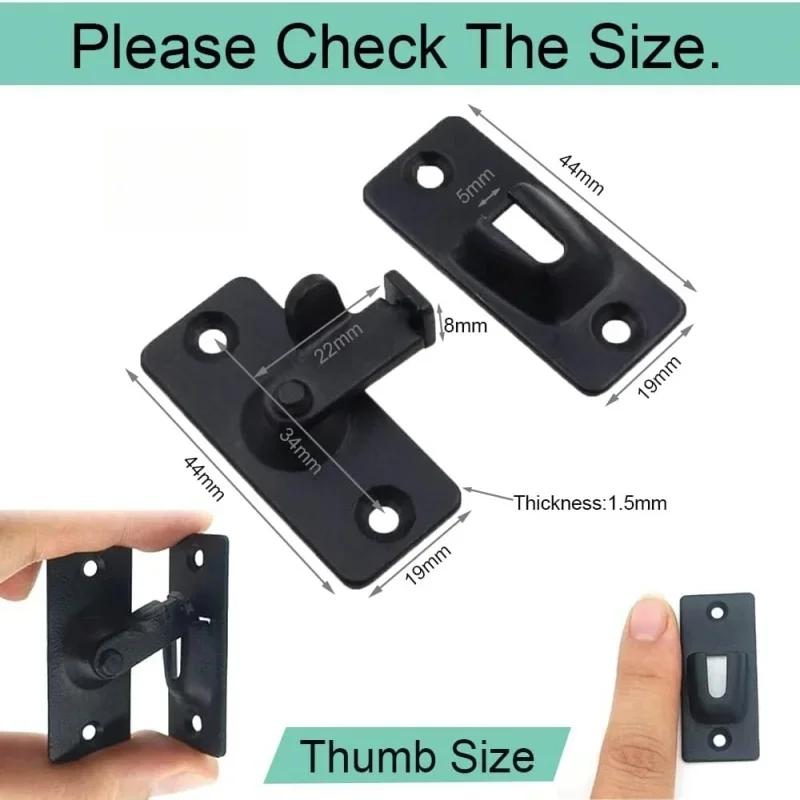 90 Degree Door Lock Flip Latch Gate Latches Safety Door Lock for Barn Wood Fence Sliding Doors,304 Stainless Steel Gate Hardware