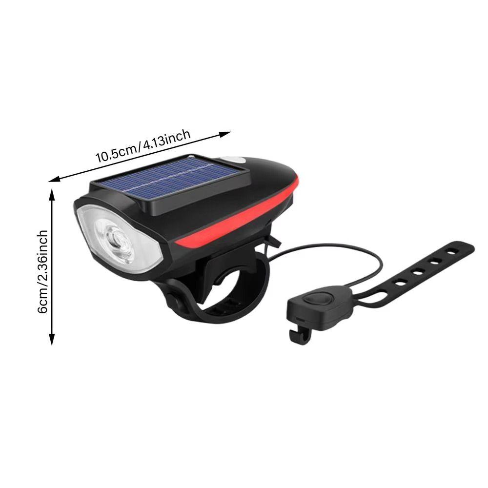 3 Modes Solar Bicycle Light Waterproof Night Riding Lamp LED Bike Front Lamp  Balance Bicycle