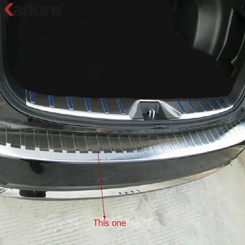 For Subaru Forester 2013-2016 2017 2018 Steel Car Rear Trunk Bumper Cover Trim Tailgate Door Sill Plate Guard Pad Accessories