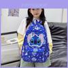 Stitch Student Backpack With Breathable Nylon Material For Middle School Kids
