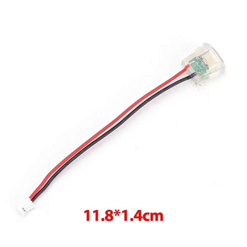 

3A Jack Port Charger Plug Socket Transparent Connector Jack Female Type-C High Current Fast Charging 1-5PCS with Card Buckle