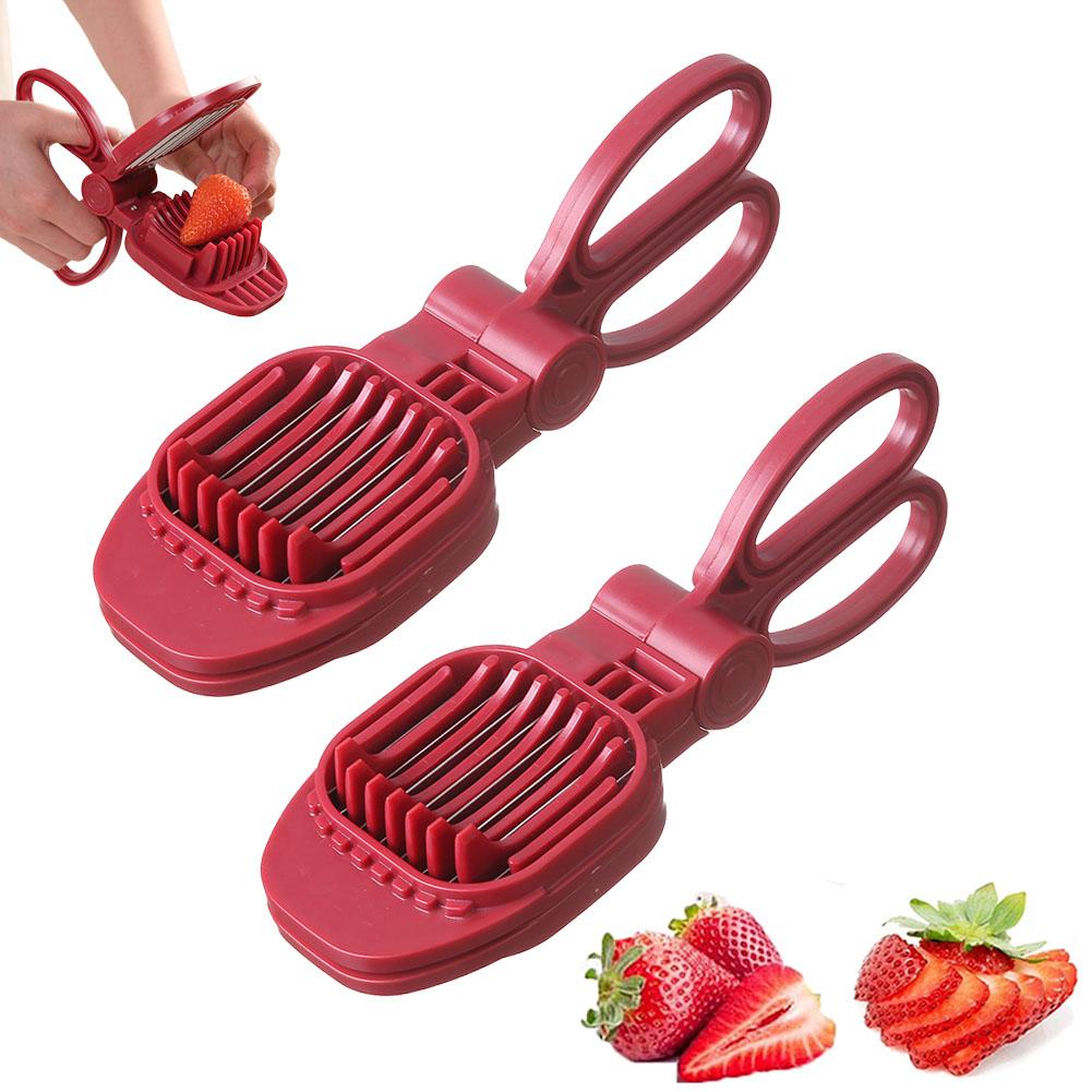 Fruit Slicer Strawberry, Banana Kiwi Cutter Egg Slicer For Hard Boiled Eggs For Soft Fruit Sausages Cucumbers Mushroom Cutter