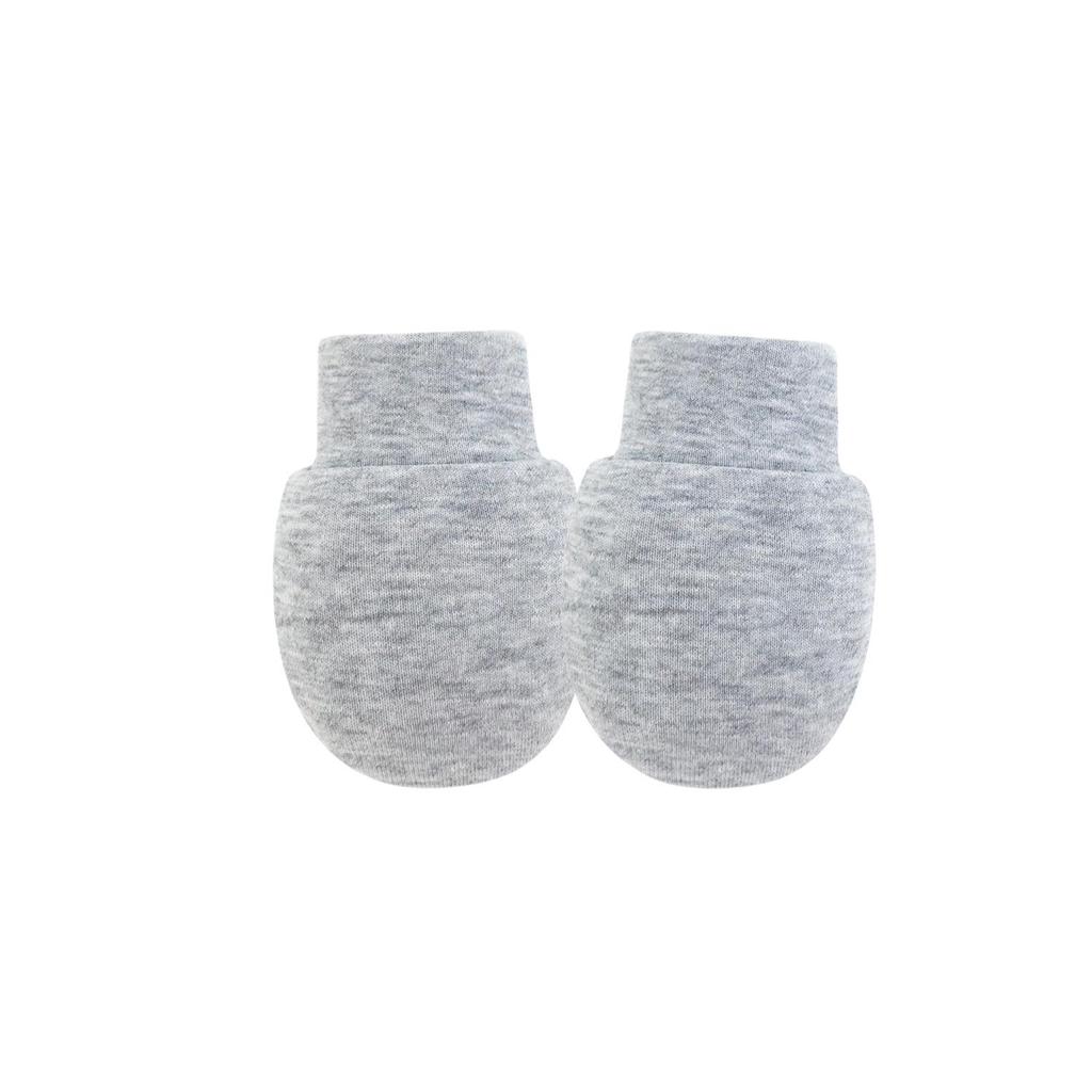 Newborn Baby Solid Color Anti-Scratch Gloves Set for All Seasons (0-3 Months) - Europe & US