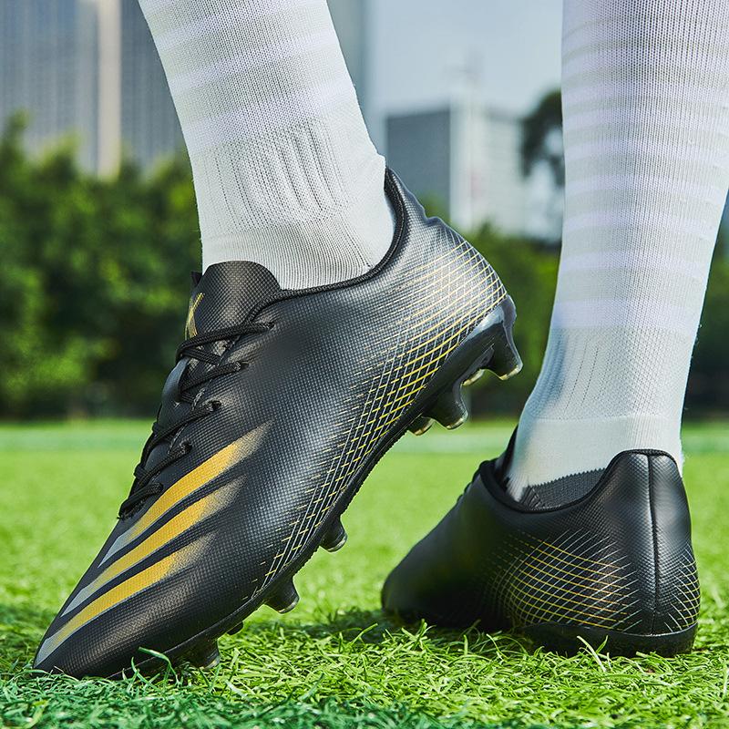 Cristiano Ronaldo Messi football boots, teenagers and students long spikes and nails competition training sneakers
