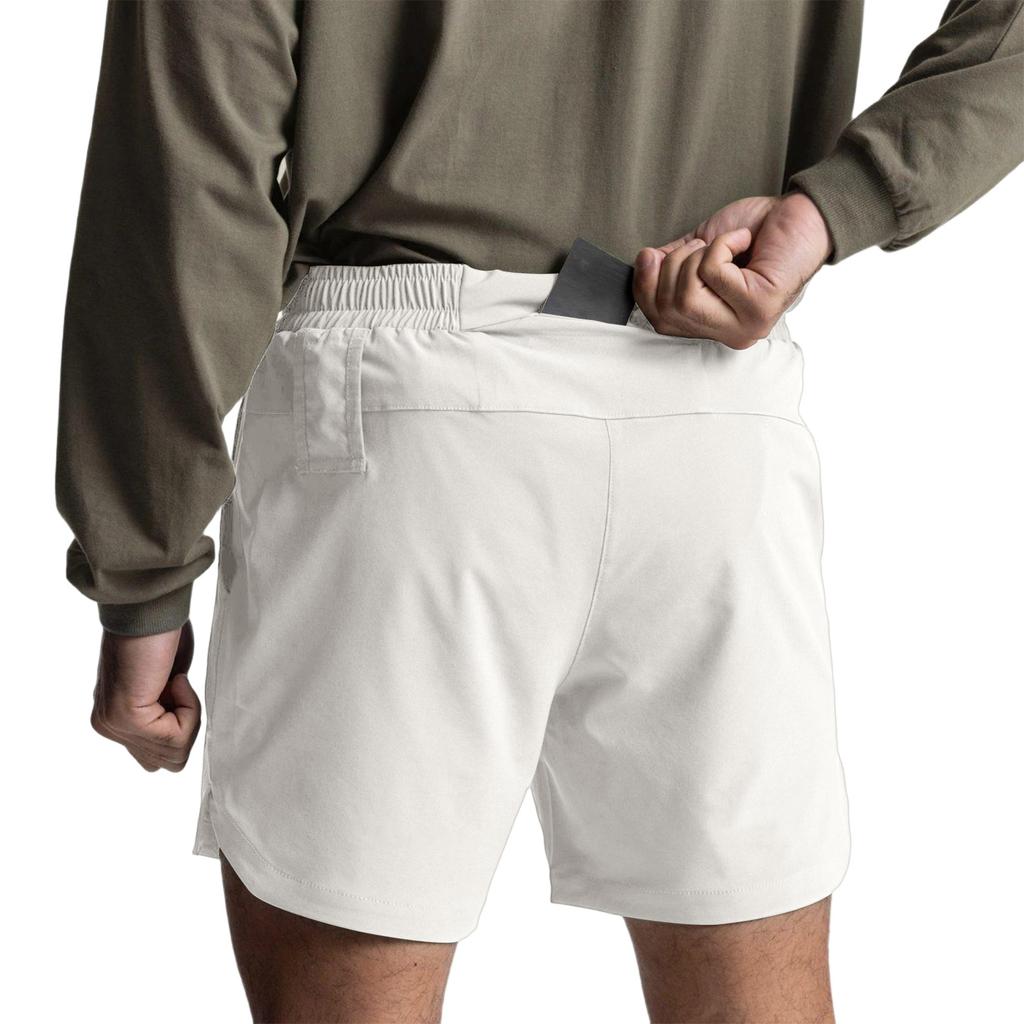Men’s Summer Casual Woven Shorts Five Pocket Athletic Quick Dry Relaxed Fit Street Style Elastic Waist Short Pants