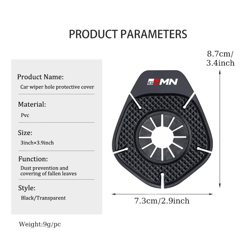 Car Silicone Dust Cover Wiper Hole Protection Auto Accessories For Toyota Gazoo Racing TRD Corolla Yaris Chr Auris Rav4 Prado