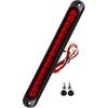 2 Pack 10" 15 LED Trailer Identification Light 9 To 30-Volt, LED Stop Turn Tail Light Assembly Third Brake Bar Strip Rear Marker Light IP67