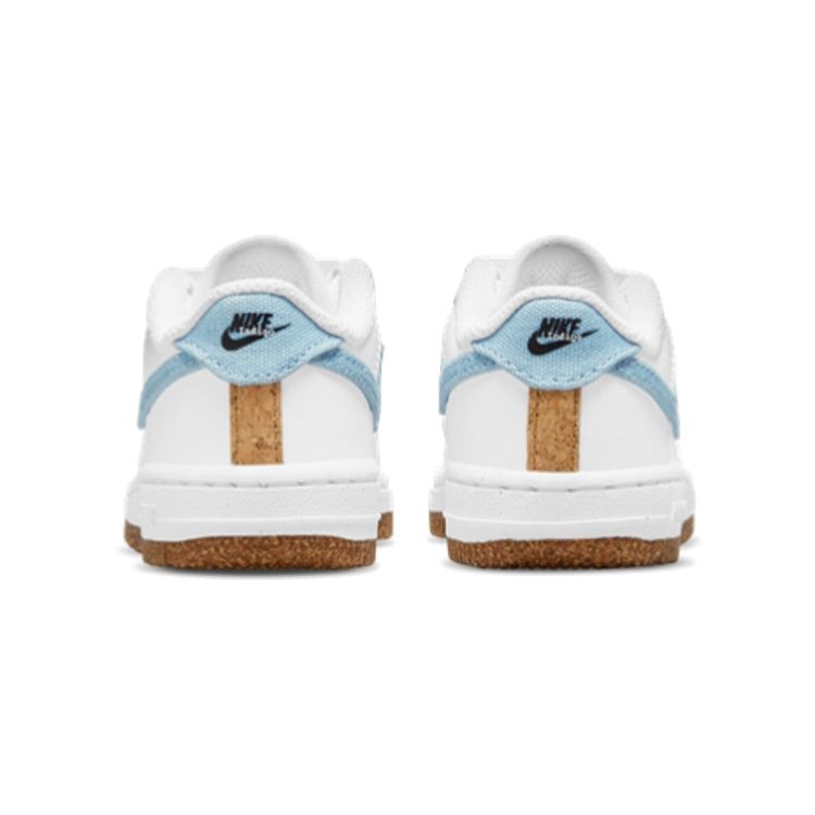 Nike Air Force 1 LV8 TD Indigo Baby Sneakers White Black Obsidian CZ2663-100