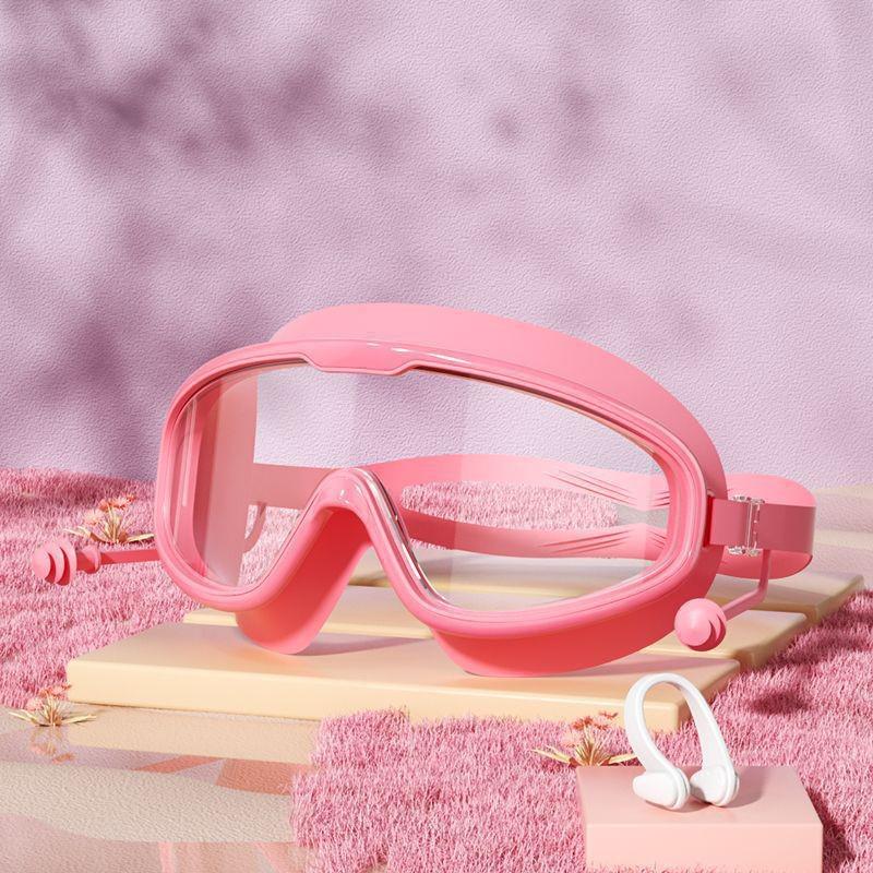 Unisex Large Frame Waterproof Anti-Fog Professional Swim Goggles