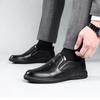Fashion 2024 Spring Autumn Soft Sole Comfortable Casual Shoes Black Business Formal Leather Shoes Non-slip Breathable Sneakers for Men
