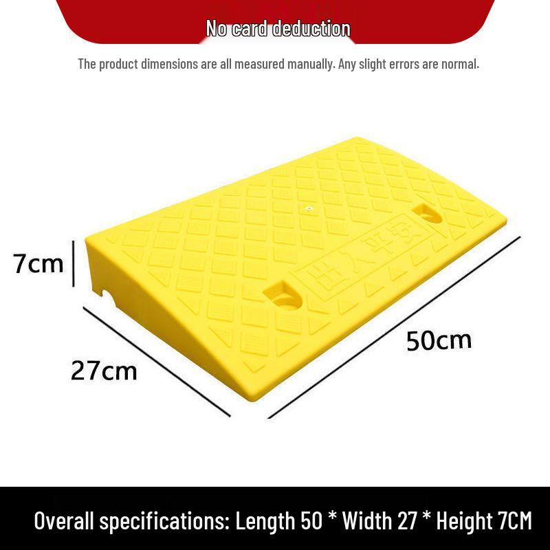 Plastic Uphill Ramp & Curb Speed Bump Pad