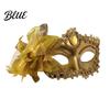 Venetian Style Mask Half Face Masquerade for Women Mesh Flower Rhinestone Mask Costumes Accessory Halloween Carnival Prom Ball Party