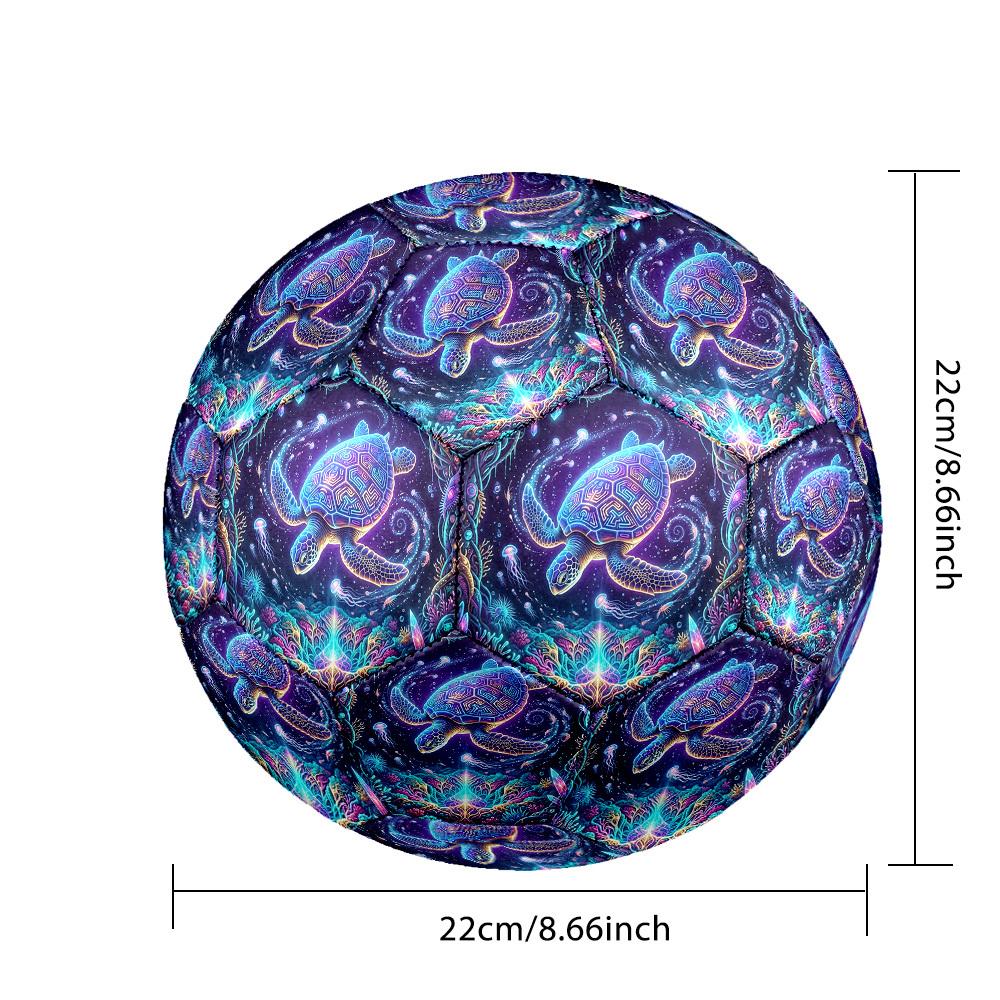 1pc Underwater Fantasy Theme Soccer Ball Football, Size 5, Lightweight PVC, Durable Outdoor Training Soccer Ball, Gift m61451