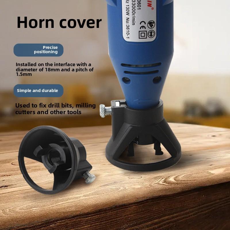 11PCS of high-speed steel woodworking locator electric mill assembly Fried Dough Twists drill horn cover electric accessories