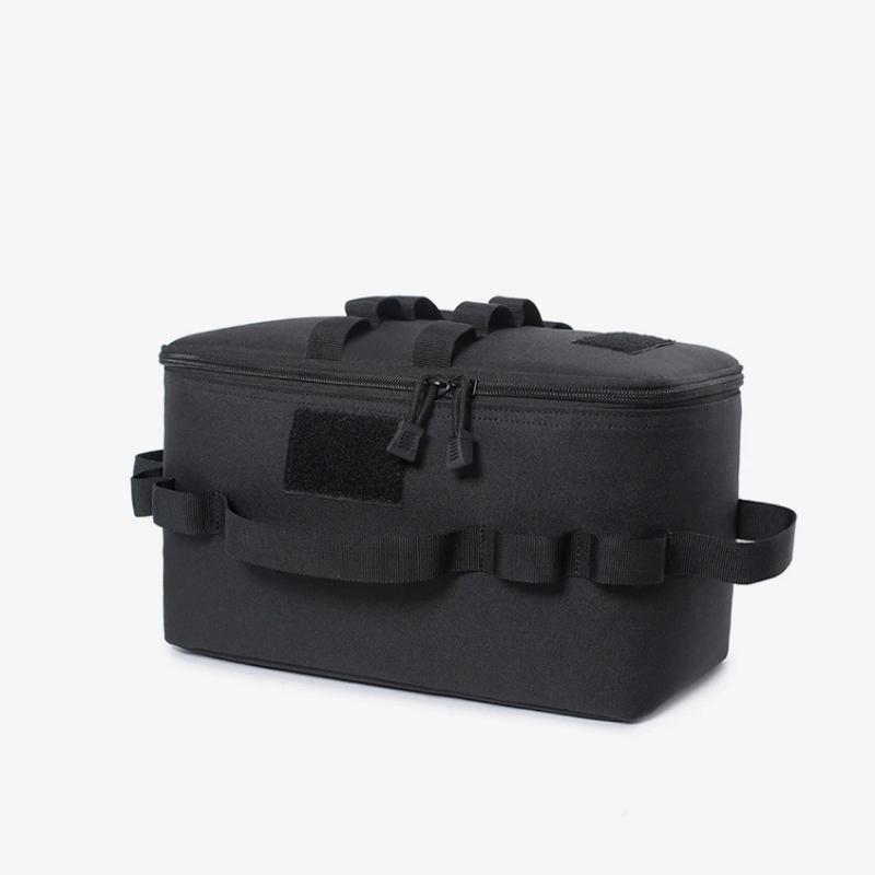 Large Capacity Outdoor Camping Storage Bag - Ground Nail Tool Bag With Picnic Cookware Utensils Kit Gas Canister Organizer
