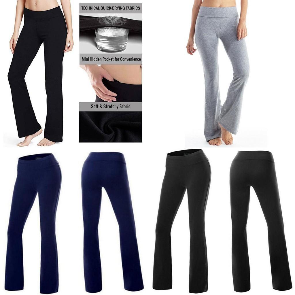 Comfortable Women Bootcut Yoga Pants With Elastic Waistband For Everyday Wear