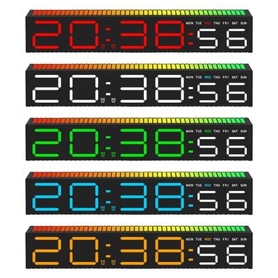 Table Clock Digital Alarm Clock With Large Screen Date Time 12/24 Display Adjustable Brightness For Daily Use