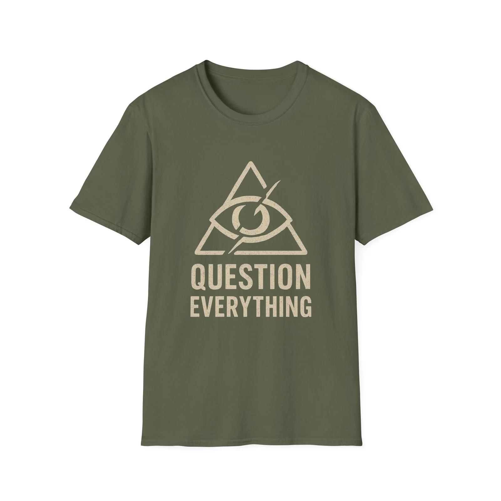 Question Everything T shirt, Patriotic Shirt, Freedom Apparel, American Wear 4XL