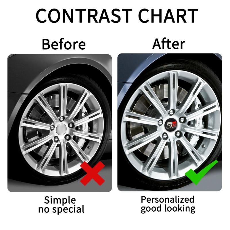 4Pcs 56mm/60mm Car Wheel Center Hub Cap Stickers for Toyota Corolla 86 Supra CHR Yaris Camry Prius Rav4 Decorative Accessories