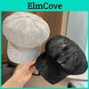 Summer Lace Mesh Sun Hat With Rhinestones For Women Fashionable Retro Sun Protection