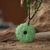 Chinese Amulet Artificial Jade Pixiu Phoenix Buddhist Retro Vintage Pendant Necklace Protect Charm Talisman Powerful Money Wealth Health Luck Jewelry