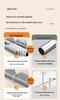 Aluminum Windproof Balcony Drying Rod - Top-Mounted, Hole-Punching Design for Secure Clothes Hanging
