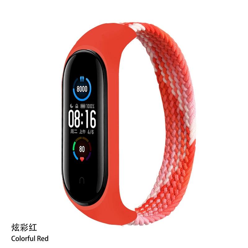 Bracelet for Xiaomi Mi Band 6 7 Strap Nylon Braided Solo Loop Pulseira Bracelet Miband5 Wristband Belt Mi Band 5 4 3 6 Correa