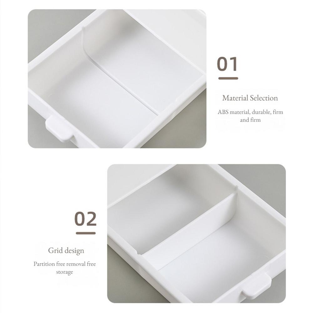 Drawer-type Storage Box Punch Free Storage Invisible Desktop Storage Box Drawer-type Self-adhesive Table Bottom Storage Rack