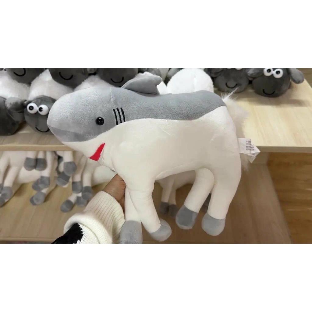 GDzaccly Shark Horse Plush Toy,50cm