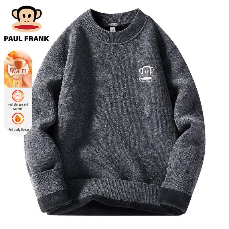 Paul Frank Men's Fleece-Lined Crew Neck Sweater