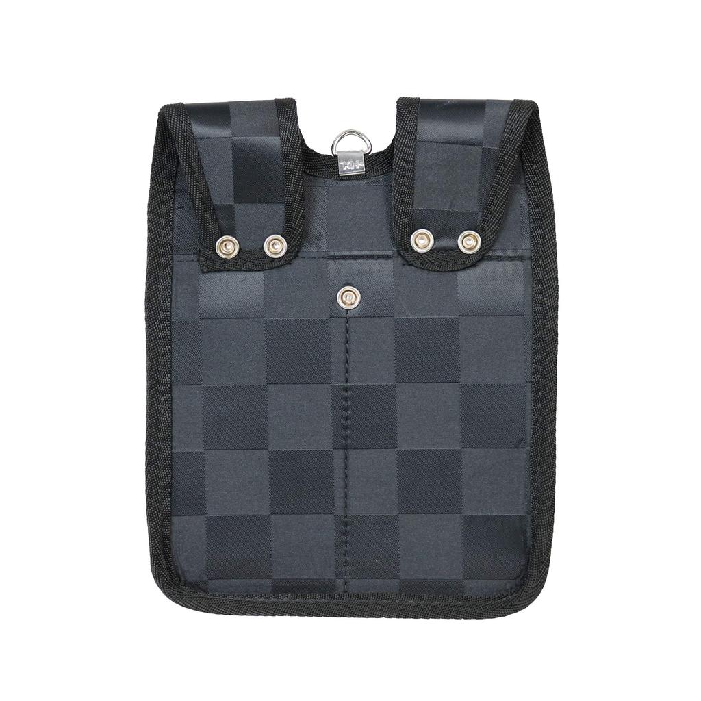 Kiyo Ryuga Waist Bag, Large, Back Split, RY243, Black