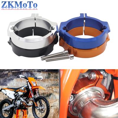 Ponteira de Escape Abafador Braçadeira de Tubo Proteção de Flange Para KTM EXC XC SX XCW TPI Six Days 250 300 2017-2022 2023 Husqvarna TE TC TX GasGas