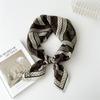 Versatile Women's Silk Cotton Linen Scarf: Fashionable Square Neck Accessory for Spring To Autumn