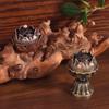 Alloy Lotus Incense Burner Lotus Incense Censer Archaic Copper Sandalwood House Furnishings Home Office Decoration