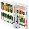 Kitchen Multi Function Spice Organizer Rack  Rotating Storage Shelf Slide Kitchen Cabinet Cupboard Organizer Kitchen Storage Rack