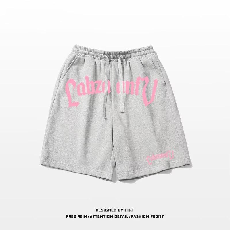 Binchi Lighting Appliances Zomer Sportshorts Heren Hong Kong Stijl Veelzijdige Casual Broek Losse Vijfpuntsbroek Strandbroek One size