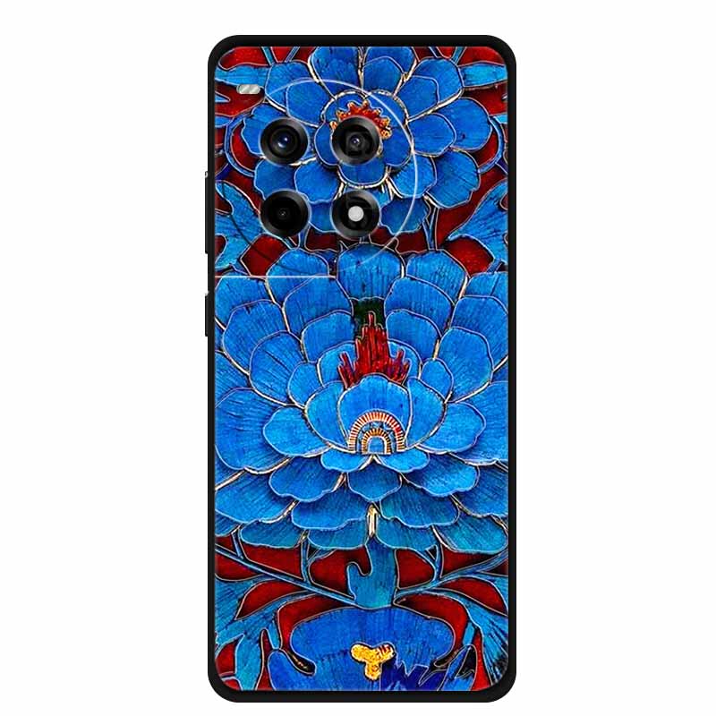 3D Relief Emboss Case For OnePlus 13 5G 11R Ace 3 2 Pro OnePlus 12R Phone Case Black Silicone Soft Back Cover Cases Funda Coque